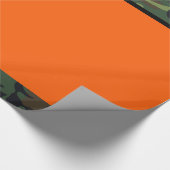 Camo Hunter Oranje rapping Paper Cadeaupapier (Hoek)