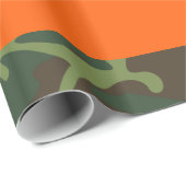 Camo Hunter Oranje rapping Paper Cadeaupapier (Rol Hoek)