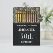 Camo Hunting AmBirthday Party Mannen Invitations Kaart (Staand voorkant)