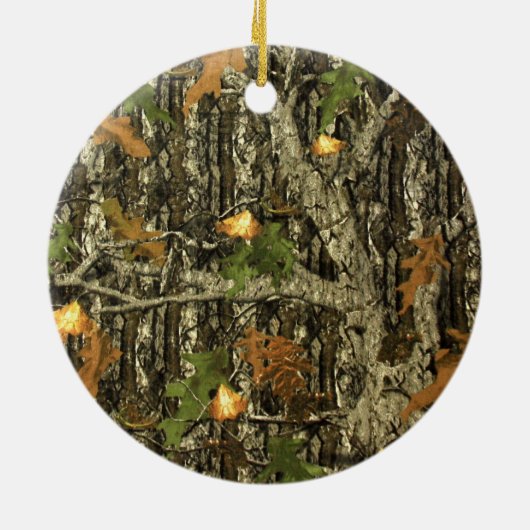 Camo Hunting Deer Monogram Ornament (Achterkant)