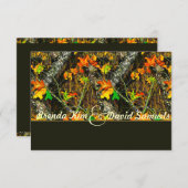 Camo Hunting Elegant Wedding Invitation Kaart (Voorkant / Achterkant)