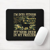 Camo Hunting I'm Into Fitness Fit Ness Deer Zer Hu Muismat (Met muis)