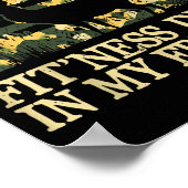 Camo Hunting I'm Into Fitness Fit Ness Deer Zer Hu Poster (Hoek)