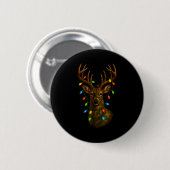 Camo Hunting Reindeer Deer Christmas Holiday Xmas Ronde Button 5,7 Cm (Voorkant /achterkant)