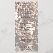 Camo Hunting Theme Country Wedding Programs Programmakaart (Achterkant)