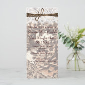 Camo Hunting Theme Country Wedding Programs Programmakaart (Staand voorkant)