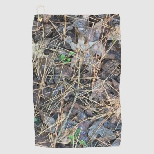 Camo Hunting Towel, Camouflage Golfhanddoek (Voorkant)