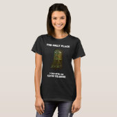 Camo Hunting Treestand Trophy for Husbands and Fat T-shirt (Voorkant volledig)