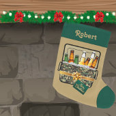 Camo Ice Chest met bierkerst op maat Grote Kerstsok