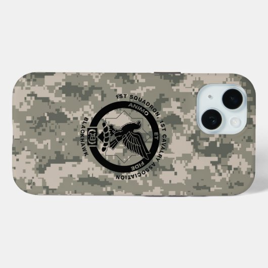 Camo iPhone 15 Hoesje (Achterkant (horizontaal))