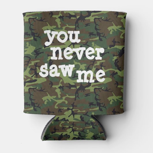 Camo je bier! blikjeskoeler (Voorkant)