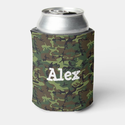 Camo je bier! blikjeskoeler (Blikje Achterkant)