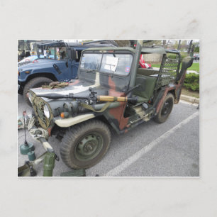 Camo Jeep Briefkaart