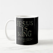 Camo Jesus is King Shirt Christelijke Jeugd Mannen Koffiemok (Links)