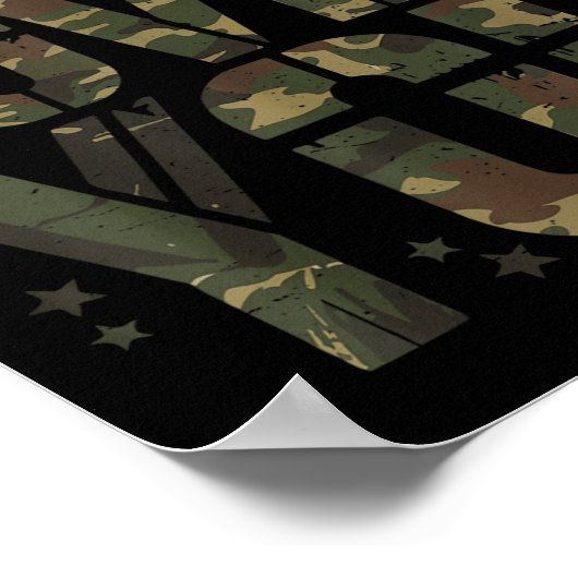 Camo Jesus Loves You Teen Girl Funny Christelijk B Poster (Hoek)