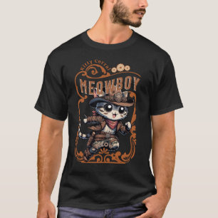 Camo Kat Cowboy - De ultieme Feline Outlaw T-shirt