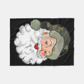 Camo Kerstman Vrolijk Kerstfeest Kinderen Camoufla Fleece Deken (Voorkant (Horizontaal))