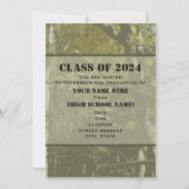 Camo klasse van 2024 Afstuderen uitnodiging (Voorkant)