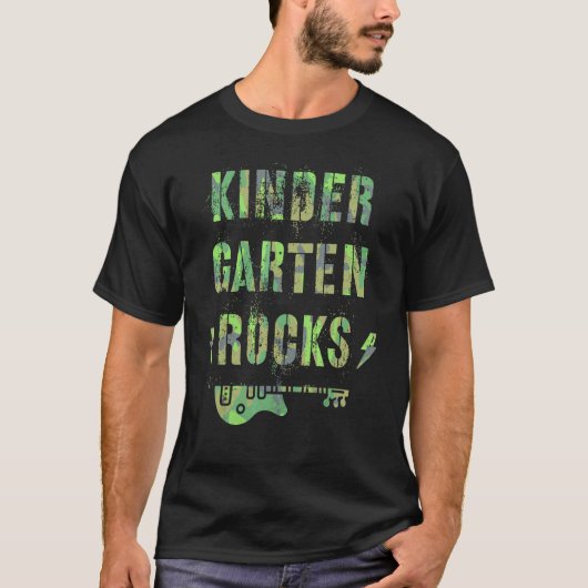 Camo Kleuterschool Rocks Camp Teacher Squad Kinder T-shirt (Voorkant)