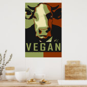Camo Koe Pop Art Poster - Vegan (Keuken)
