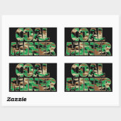 CAMO-KOLENMIJNWERKER RECHTHOEKIGE STICKER (Vel)