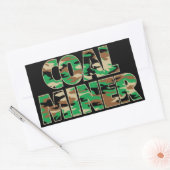 CAMO-KOLENMIJNWERKER RECHTHOEKIGE STICKER (Envelop)