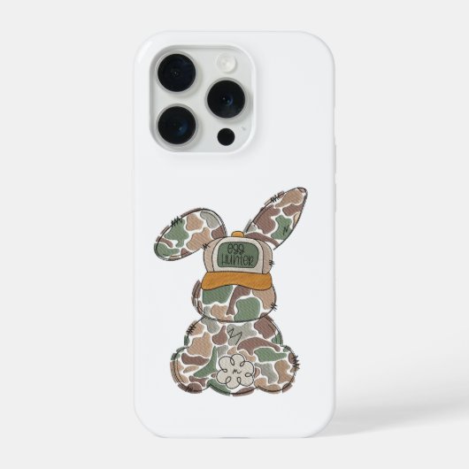 Camo Konijn Ontwerp  | Paasei Jager CASE iPhone Hoesje (Achterkant)