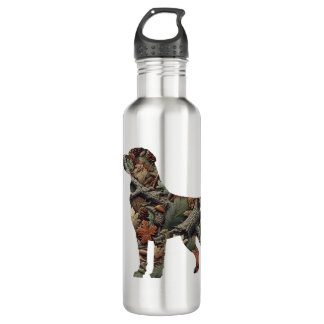 Camo Labrador Retriever Roestvrij water fles