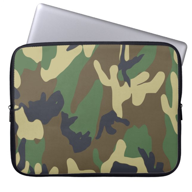 Camo Laptop Hoesje Laptop Sleeve (Voorkant)