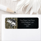 Camo Largemouth Bass Vist retour adreslabels Etiket (Insitu)