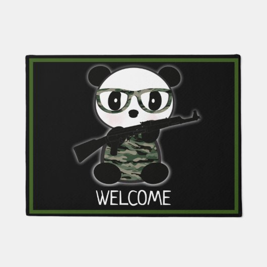 Camo Leon The Panda Beer Welcome Mat (Voorkant)