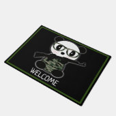 Camo Leon The Panda Beer Welcome Mat (Schuin)