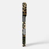 Camo Leopard Print Monogrammed Case-Mate iPhone Case (Achterkant / Rechts)