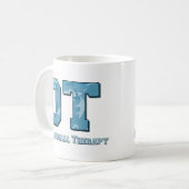 camo letters blue koffiemok (Voorkant links)