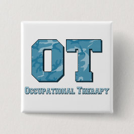 camo letters blue vierkante button 5,1 cm