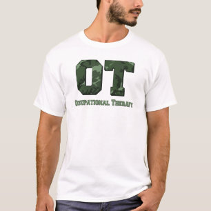 camo letters donkergroen t-shirt