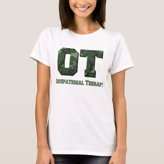 camo letters donkergroen t-shirt (Voorkant)
