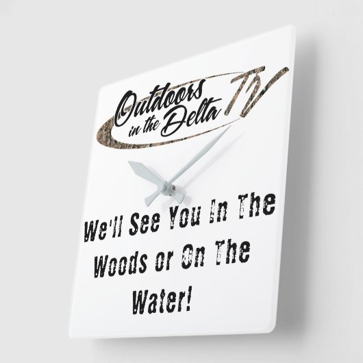 Camo logo vierkante klok (Hoek)