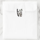 Camo Love Heart Stickers (Tas)