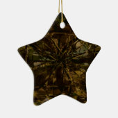 Camo Lover Petal Design Keramisch Ornament (Rechts)
