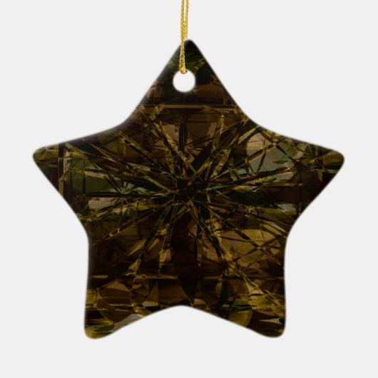 Camo Lover Petal Design Keramisch Ornament (Voorkant)
