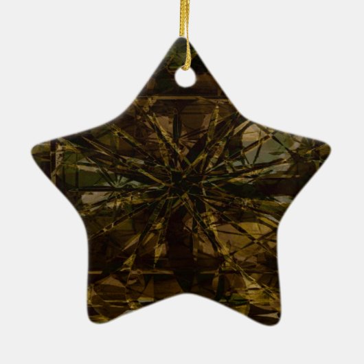 Camo Lover Petal Design Keramisch Ornament (Achterkant)