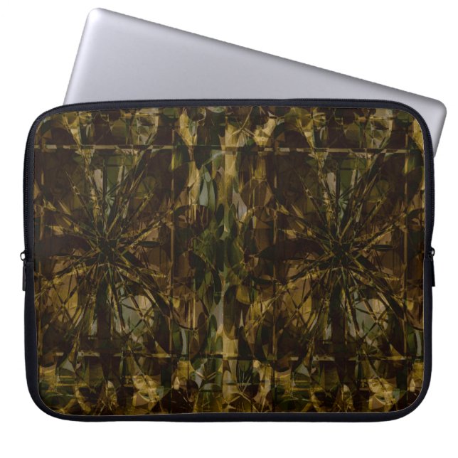 Camo Lover Petal Design Laptop Sleeve (Voorkant)