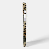 Camo Luipaardprint met Monogram Case-Mate iPhone Case (Achterkant / Links)