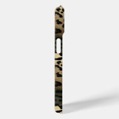 Camo Luipaardprint Monogram Case-Mate iPhone Case (Achterkant / Rechts)
