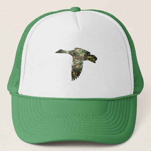 Camo - Mallard Duck in Flight Trucker Pet (Voorkant)