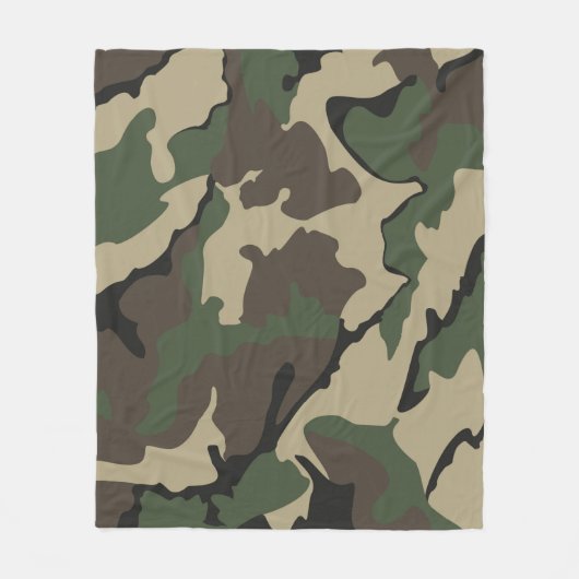 Camo, Medium Fleece Blanket (Voorkant)