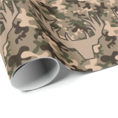 Camo met 10-punts Buck Cadeaupapier (Rol Hoek)