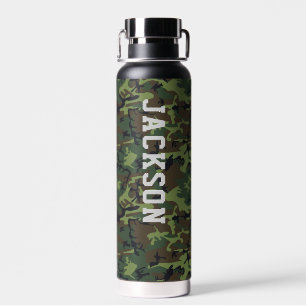 Camo Militair Camouflage Patroon Gepersonaliseerd Waterfles