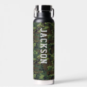 Camo Militair Camouflage Patroon Gepersonaliseerd Waterfles (Voorkant)